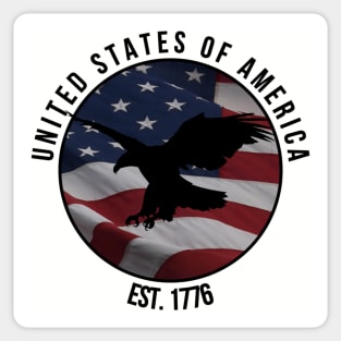 USA EST 1776 Sticker